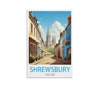 Jigsaw Puzzles for Adults 1000 Shrewsbury England 1000 Piece Puzzle Challenging Game for The Whole for Women,Gifts for Men 38x52cm