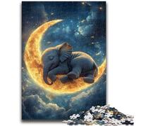 Jigsaw Puzzles for Adults 1000 Sleeping Elephant Adult Jigsaw,learning Educational Is Ideal As A Gift for The Whole Family (26x38cm)