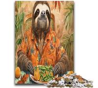 Jigsaw Puzzles for Adults 1000 Sloth Eating Puzzles for Teenagers,Challenging Game for Is Ideal As A Gift for The Whole Family (38x26cm)