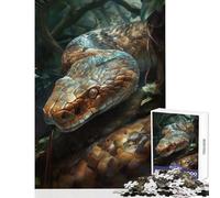 Jigsaw Puzzles for Adults 1000 Snakes Charm Jigsaw Puzzles for Teenagers Birthday Present Parent-child Interaction Toy Intellectual Game (38x26cm)