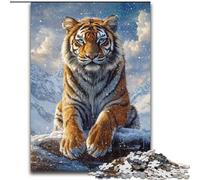 Jigsaw Puzzles for Adults 1000 Snow Tiger, for Age 14 Years And over Home Decor As A Gift for The Whole Family And Friends (Size 50x75cm)