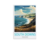 Jigsaw Puzzles for Adults 1000 South Downs England 1000 Piece Jigsaw Puzzle For Adults - Challenging Puzzle Perfect for Game Nights 50x70cm