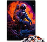 Jigsaw Puzzles for Adults 1000 Space Astronaut Adult Puzzles,Toys Educational Games Stress Relieving Unique Birthday And Gifts (38x26cm)