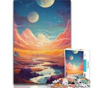 Jigsaw Puzzles for Adults 1000 Space Mountains Universe Teenager Puzzles,Challenging Game for Is Ideal As A Gift for The Whole Family 38x26cm