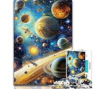 Jigsaw Puzzles for Adults 1000 Space Planet,Help The Brain Exercise Addictive Toys to Cultivate Patience Artists Collection,Fine Art (38x26cm)