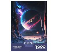 Jigsaw Puzzles for Adults 1000 Space Saturn Valley Jigsaw for Adults Relaxing Games Presents for Women Challenging To Complete 38x26cm/1000pcs