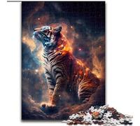 Jigsaw Puzzles for Adults 1000 Space Tiger Spirit Challenging Puzzles size 50x75cm Brain Teaser, Adult Game, Family Interactive Activity