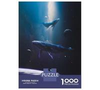 Jigsaw Puzzles for Adults 1000 Space Whales Puzzle for Adults Anti-Stress Toys Improve Memory Gifts for Friends And Family 38x26cm/1000pcs