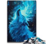 Jigsaw Puzzles for Adults 1000 Spirit Wolf Adult Puzzles,Toys Educational Games Stress Relieving Unique Birthday And Gifts (38x26cm)