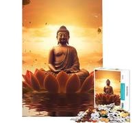 Jigsaw Puzzles for Adults 1000 Spiritual Buddha Statue Toy Intellectual Game Educational Games But Fun And Humorous Gifts For Birthdays (Size 75x50cm)
