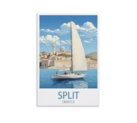 Jigsaw Puzzles for Adults 1000，Split Croatia Puzzles for Adults, Challenging Puzzles, Puzzle Game for The Whole for Women,Gifts for Men, 70x50cm