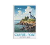 Jigsaw Puzzles for Adults 1000 Squirrel Point Lighthouse Maine 1000 Piece Jigsaw Puzzle For Adults - Challenging Puzzle Perfect for Game Nights 50x70cm