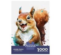 Jigsaw Puzzles for Adults 1000 Squirrel Watercolor Puzzles for Adults DIY Toys Pattern Assembly Gifts for Friends And Family 38x26cm/1000pcs
