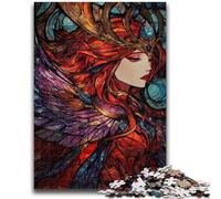 Jigsaw Puzzles for Adults 1000 Stained Glass Goddess 1000 Piece Jigsaw,Learning Educational Toys Family Games Unique Birthday And Gifts (26x38cm)