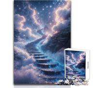Jigsaw Puzzles for Adults 1000 Stairway to Heaven Ideal for Quiet Relaxing Moments Clean Uniform Cut Leisure Toy Size 38x52cm