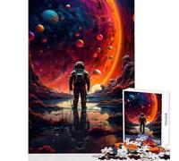 Jigsaw Puzzles for Adults 1000 Stranded Astronaut Educational Toy Art Work Gift Educational Game Artists' Collection, Fine Arts Size 38x52cm