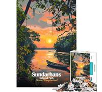 Jigsaw Puzzles for Adults 1000 Sundarbans National Park, India∕Bangladesh for Educational Game Toys Educational Games Secret Santa Gifts Presents for Women (size 50x75cm)