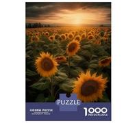 Jigsaw Puzzles for Adults 1000 Sunflower Field Farmlands Jigsaw for Adults Relaxing Games Pattern Assembly Gifts for Friends And Family 38x26cm/1000pcs