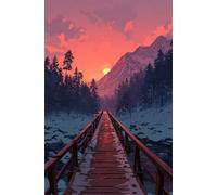 Jigsaw Puzzles for Adults 1000, Sunset Bridge Puzzles for Adults, Challenging Puzzle Games, Difficult Puzzle 1000 Pieces