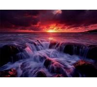 Jigsaw Puzzles for Adults 1000 Sunset Impossible Jigsaw for Adults Educational Games Landscape Puzzle 1000 Pieces Suitable Beginners and Girl Aged 14 up Also Women Men Beautiful Gifts 75x50cm C-978