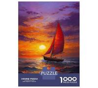 Jigsaw Puzzles for Adults 1000 Sunset Sail Puzzle for Adults Relaxing Games But Fun And Humorous Challenging To Complete 70x50cm/1000pcs