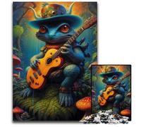 Jigsaw Puzzles for Adults 1000 Surreal Psychedelic Lizard Impossible Jigsaw Puzzles for Adults DIY Home Decor Gift Brain Teaser Game 1000 PCS(75x50cm)