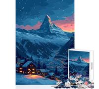 Jigsaw Puzzles for Adults 1000 Switzerland Pixel Art Puzzle For Teenagers Stress Reliever Every Piece Is Unique - for Is Ideal As A Gifts (50x75cm)