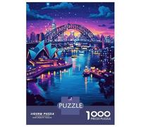 Jigsaw Puzzles for Adults 1000 Sydney Harbour Night Adult Jigsaw Puzzle Toy Wall Decor Difficult Challenge Educational Challenge 38x26cm/1000pcs
