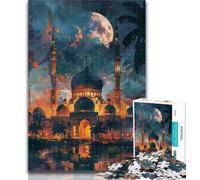Jigsaw Puzzles for Adults 1000 Taj Mahal at Night Adult Jigsaw,for Educational Game Challenge Toy Birthday Present, Gifts, Wall Art 50x75cm