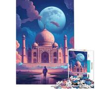 Jigsaw Puzzles for Adults 1000 Taj Mahal India Art Educational Games Learning Educational Toys Art Work Gifts Family Activities (Size 50x75cm)