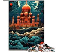 Jigsaw Puzzles for Adults 1000 Taj Mahal Sailing on Wave Puzzles for Adults size 50x75cm Intricate Design for Teenagers, DIY Decor, And Brain-Boosting Fun