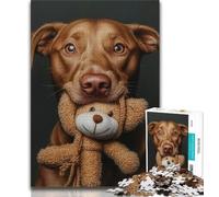 Jigsaw Puzzles for Adults 1000 Teddy Bear And Dog Puzzles,Challenging Game Gifts for Is Ideal As A Gift for The Whole Family 38x26cm