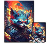 Jigsaw Puzzles for Adults 1000 The Angry Powerful Raccoon Jigsaw Puzzles for Adults for Family And Friends, Suitable for Ages 14+ 50x75CM/19.68x29.52inch