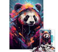 Jigsaw Puzzles for Adults 1000 The Comfortable Panda Fun Activities at Home A Work of Art Relaxing Games Suitable for People Aged 14 And Above (50x75cm)