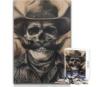 Jigsaw Puzzles for Adults 1000 The Eternal Outlaw Cowboy Ideal for Quiet Relaxing Moments Clean Uniform Cut Leisure Toy Size 38x26cm