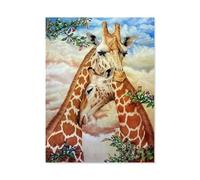 Jigsaw Puzzles for Adults 1000，The Love of Two Giraffes，Hard Impossible Difficult Challenging Family Puzzle，Educational Puzzle Games Home Decoration（50x70cm）-Q80