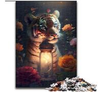 Jigsaw Puzzles for Adults 1000 The Magical Tiger Cub 1000 Piece Jigsaw Puzzles for Adults for Family & Friends, Brain-Teasing Challenge (Size 50x75cm)