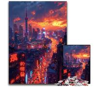 Jigsaw Puzzles for Adults 1000 The Oriental Pearl Tower in Shanghai Puzzles for Adults Educational Brain Teaser, Artistic Home & Office Decor, 14+ Age 50x75CM/19.68x29.52inch
