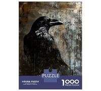 Jigsaw Puzzles for Adults 1000 The Raven Contemporary Art Adult Jigsaw Puzzle Toy Wall Decor Difficult Challenge Educational Challenge 70x50cm/1000pcs