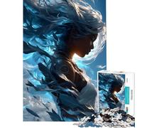 Jigsaw Puzzles for Adults 1000 The Windborne Goddess Relaxing Games Brain Intelligence Challenge Addictive Toys Great Gifts Family Activities (Size 38x26cm)