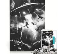 Jigsaw Puzzles for Adults 1000 They Are Here Toy Wall Decor Home Art Decor with Fully Interlocking Randomly Shaped Pieces 38x26cm