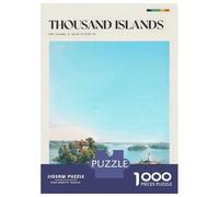 Jigsaw Puzzles for Adults 1000 Thousand Islands Landscape Adult Jigsaw Puzzle Hands-on Game Precision Cutting Gifts for Friends And Family 38x26cm/1000pcs