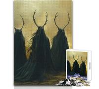 Jigsaw Puzzles for Adults 1000 Three Wandering Druids Ideal for Quiet Relaxing Moments Clean Uniform Cut Leisure Toy Size 50x75cm