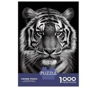 Jigsaw Puzzles for Adults 1000 Tiger Face Black And White Jigsaw for Adults Relaxing Games Pattern Assembly Gifts for Friends And Family 70x50cm/1000pcs