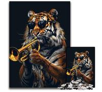 Jigsaw Puzzles for Adults 1000 Tiger Trumpet paper Puzzles Perfect for Family Fun on Christmas Thanksgiving BirthdaysEaster 1000 PCS(38x26cm)