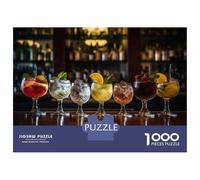 Jigsaw Puzzles for Adults 1000 Top 5 Cocktails for Your Bar Menu Jigsaws for Adults Relaxing Games Stress Reliever Challenging To Complete 70x50cm/1000pcs