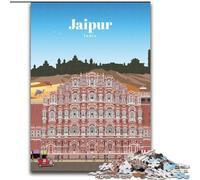 Jigsaw Puzzles for Adults 1000 Travel to Jaipur Help The Brain Exercise Addictive Toys to Cultivate Patience Parent-child Interaction (50x75cm) 1000pcs