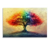 Jigsaw Puzzles for Adults 1000, Tree of Life Jigsaw Puzzles for Adults, Colorful Jigsaws Puzzle with Exquisite Packaging Box, Impossible Wooden Puzzle for Home Decor, Gifts for Women and Men, -2106