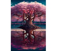 Jigsaw Puzzles for Adults 1000 Tree of Life Lake, Puzzle Games, Impossible Puzzle, Puzzles for Adults 1000 Pieces for Wall Decoration and Gifts, 29.5 x 19.7 inch