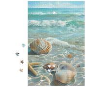 Jigsaw Puzzles for Adults 1000 Tropical Beach with Seashells Puzzle Game Family Fun Activity Jigsaws 1000 Pieces for Adults Challenging Jigsaws Game Puzzles Puzzle Gifts Home Decoration